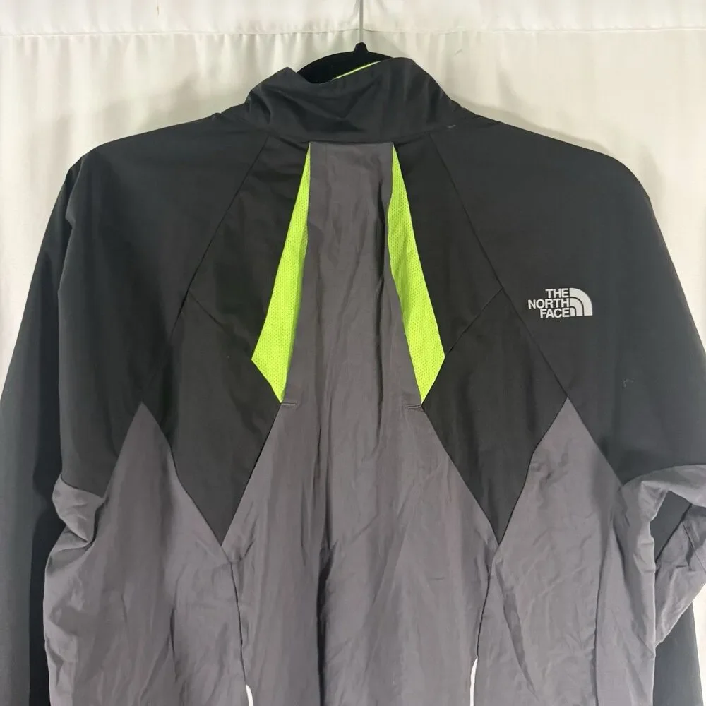The North Face Windbreaker Mens Medium Black Full Flight Series Flash Dry Pocket